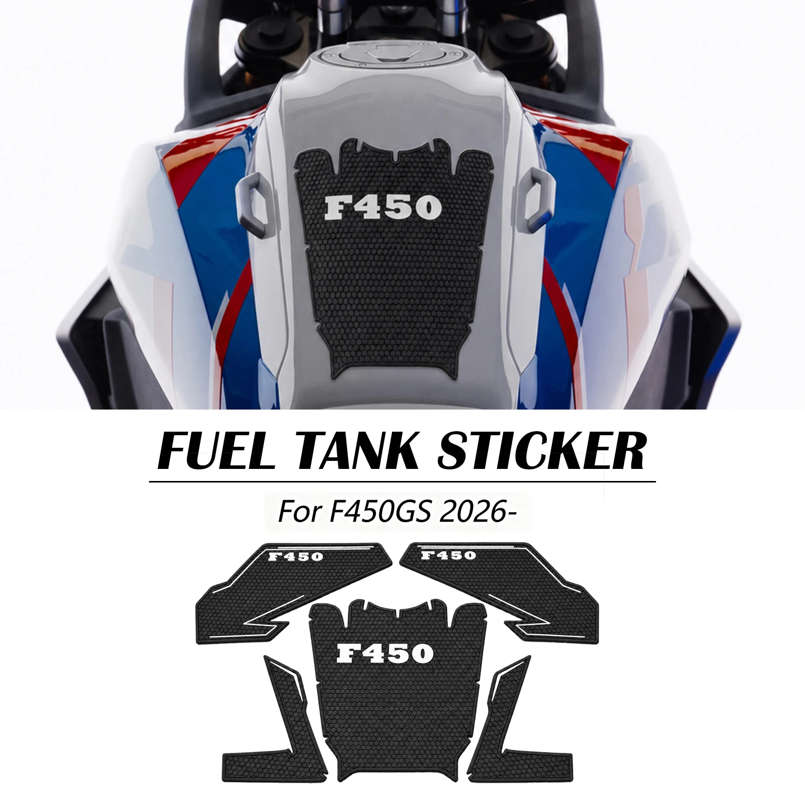 For F450GS Anti-Scratch Fuel Tank Pad Protection Sticker F450GS F 450GS F 450 GS 2026 Non-slip Side Fuel Tank Waterproof Pad