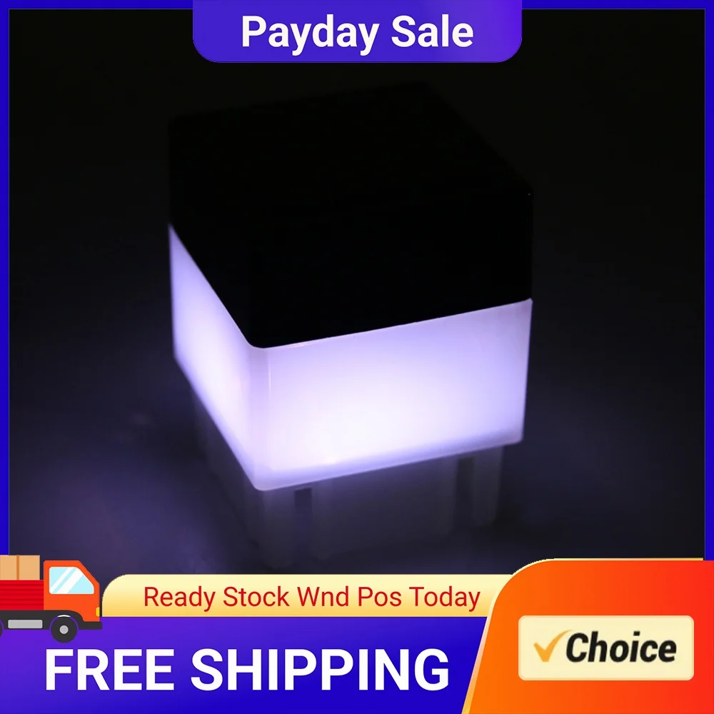 LED Solar Column Head Light Solar Powered Pillar Lamp Outdoor Waterproof Post Light for Villa Courtyard Landscape Garden Decor