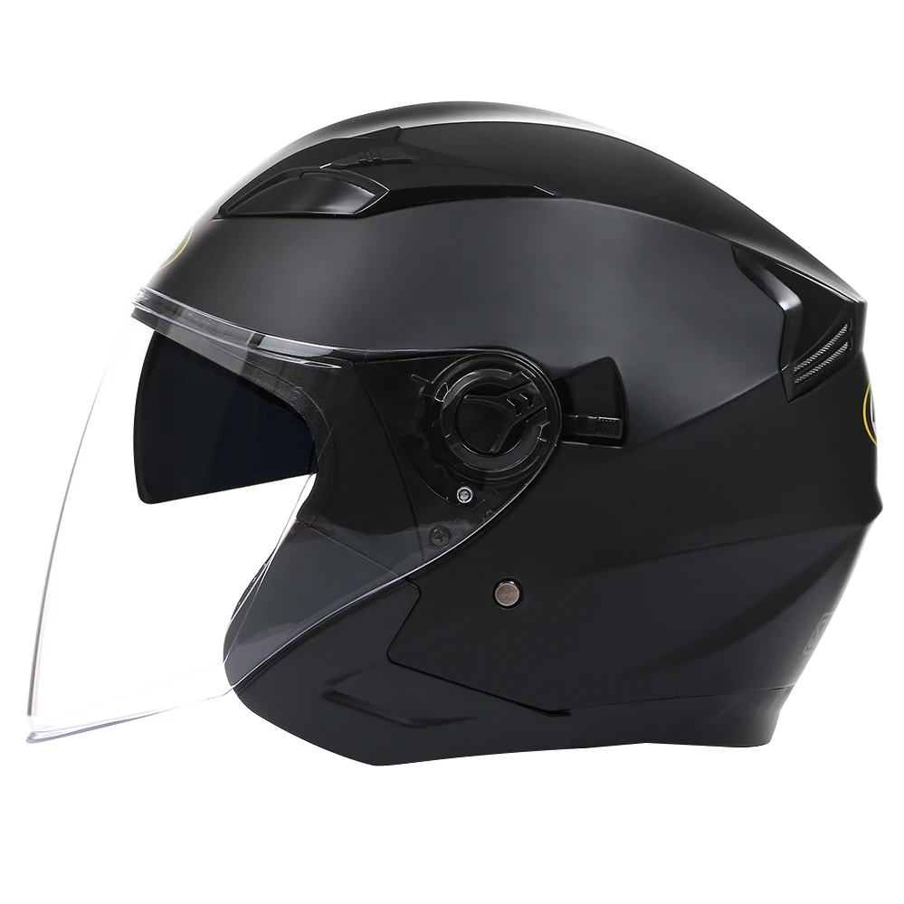 latest Double Lens Flip Up Motorcycle Safety Helmet Open Face Electric Scooter Jet Motocross Cascos Para Moto ECE DOT Approved