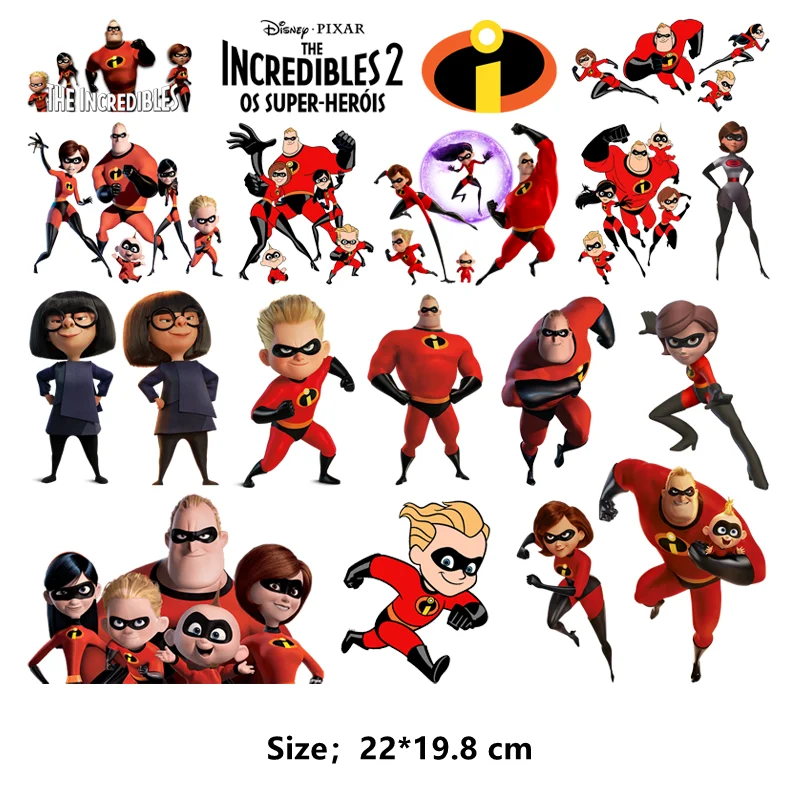 Disney children's cartoon movies The Incredibles clothes patches Ironing applications Patch for clothes