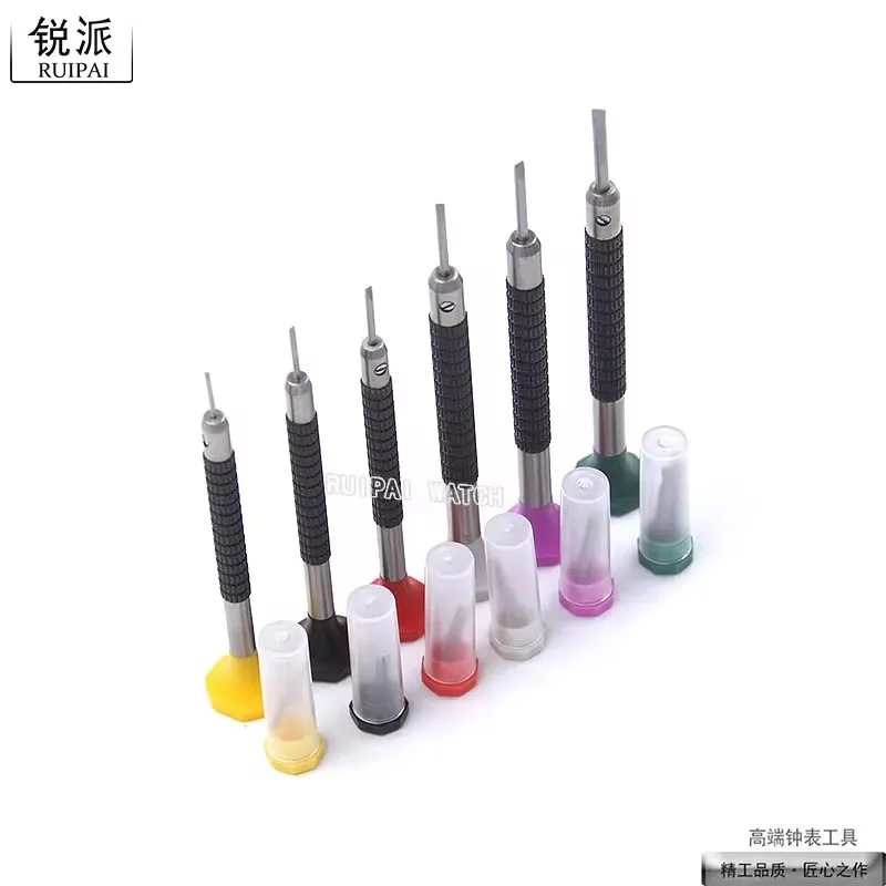 KOREA Made Micro Flat Head Screwdriver in Millimeter Slot Type Screwdriver To Repair The Watch 6pieces for 0.8-2.0mm