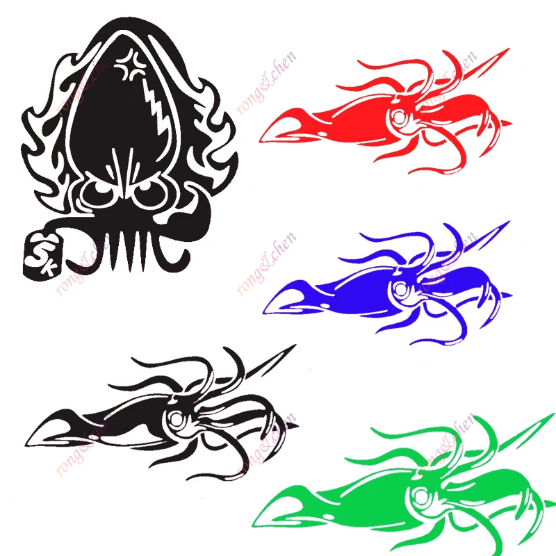 

Creative Car Sticker Octopus Squid for Car Motorcycle Racing Helmet Laptop Trunk Body Car Window Surfboard Waterproof PVC Decals