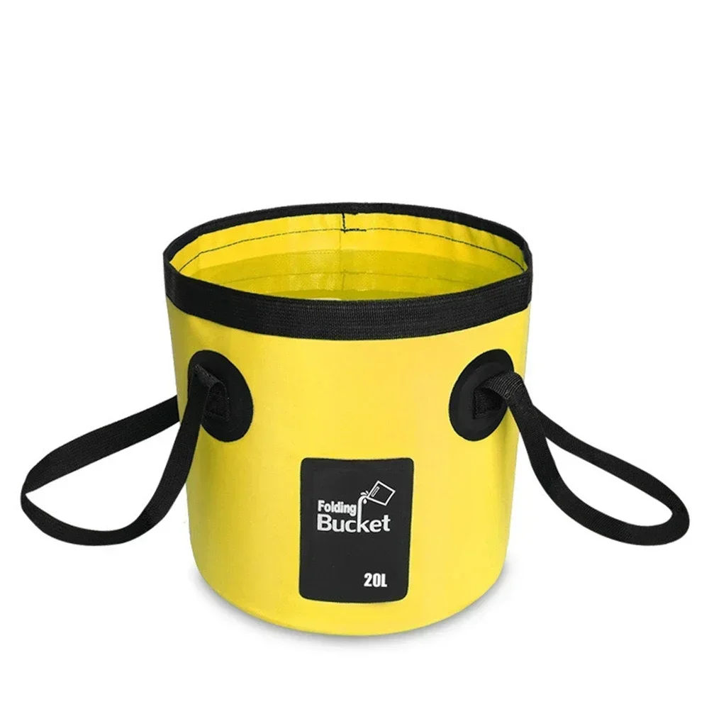 12L/15L/20L Folding Bucket Portable Bucket Water Storage Bag Outdoor Car Storage Bag Waterproof Water Bag Fishing