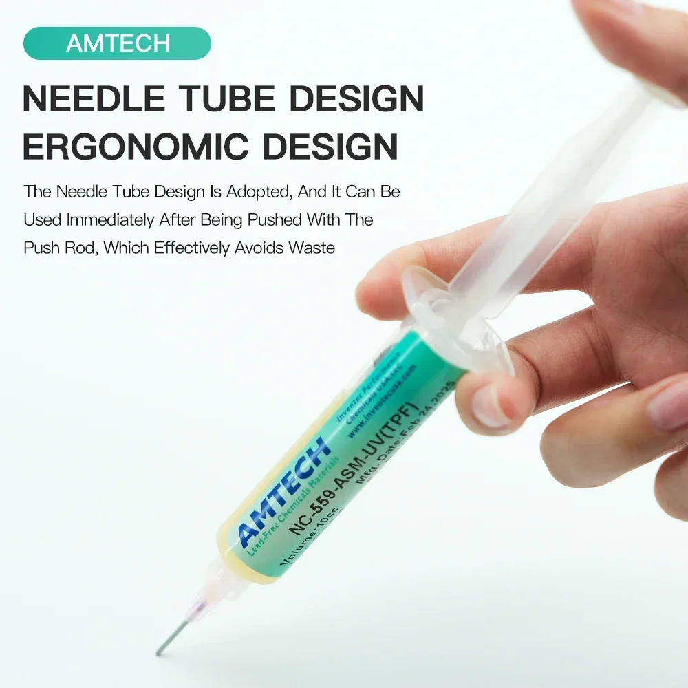 AMTECH NC559/RMA223 Fluxวางไม่มีทําความสะอาดเชื่อมFluxสําหรับโทรศัพท์BGA FPC Sphere Reballingชิปเชื่อมFluxซ่อมชุดเครื่องมือ