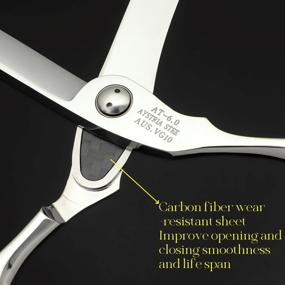 MSHUIGU Professionelle Friseurschere, 15,2 cm, multifunktionale Haarausdünnungsschere, japanischer VG10-Stahl, Salon-Haarwerkzeuge – Detail 19