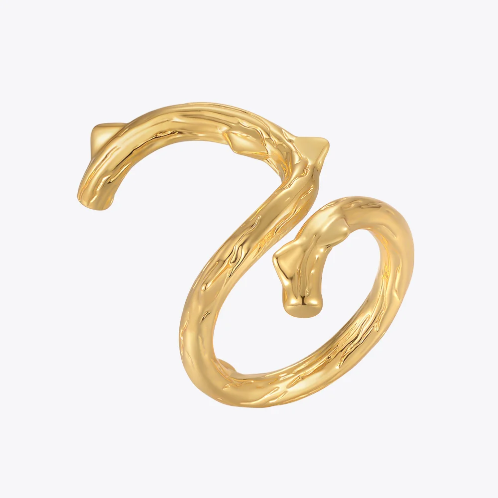 ENFASHION Open Thorns Ring For Women Anillos Mujer Items 18K Gold Plated Fashion Rings Jewelry Cocktail Party Travel R224158