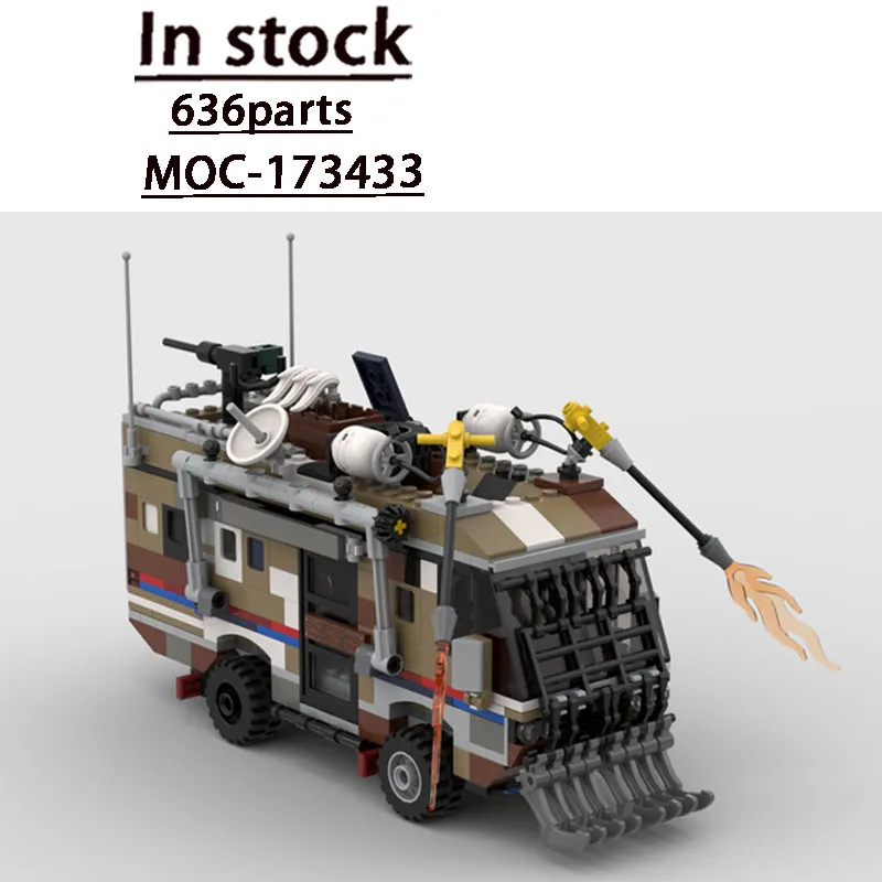 New Popular Set MOC-173433Desert Sports Multi-Functional Truck Building Blocks 636Parts Adult Birthday Custom Christmas Toy Gift