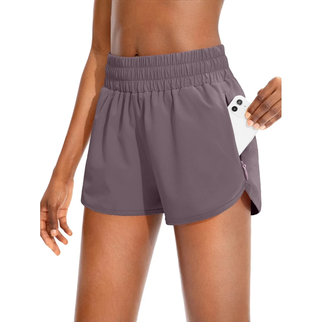 Ladies Yoga Shorts Breathable Loose Running Sports Outdoor Casual Fitness Hot Pants High Waist  Woven High Elasticity