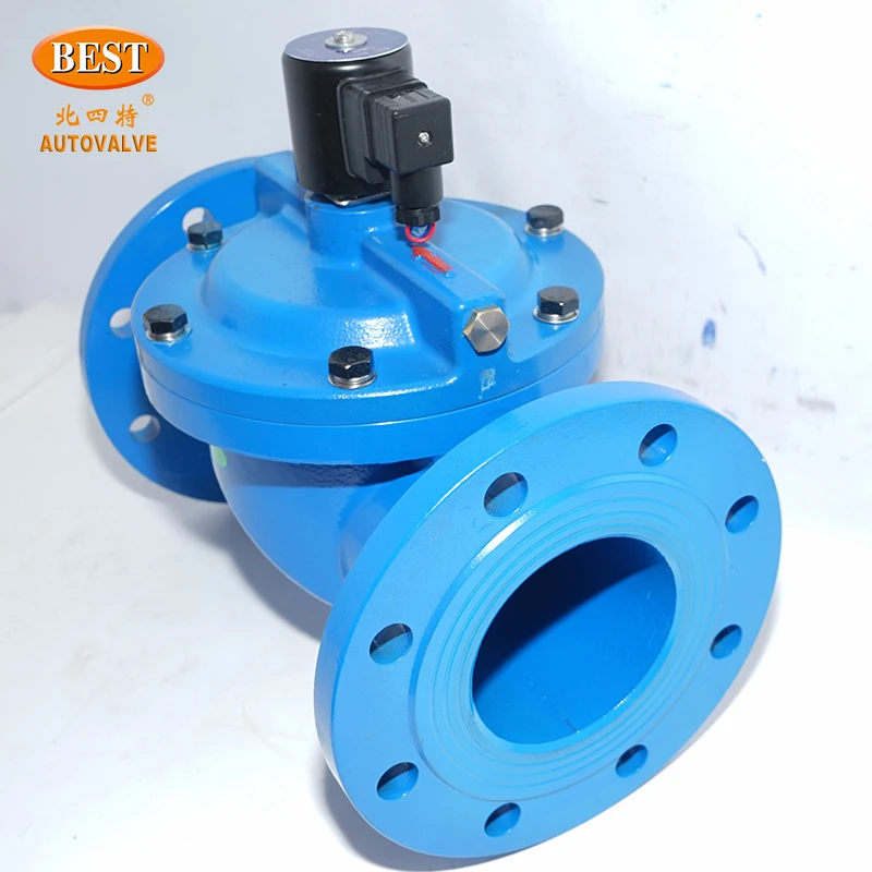 2/2 Way Pilot Operated Diaphragm Solenoid Valve Normally Closed ZDF Cast Iron Flange General 0.5~16bar IP54 IP66 DN40~200 CN;SHG