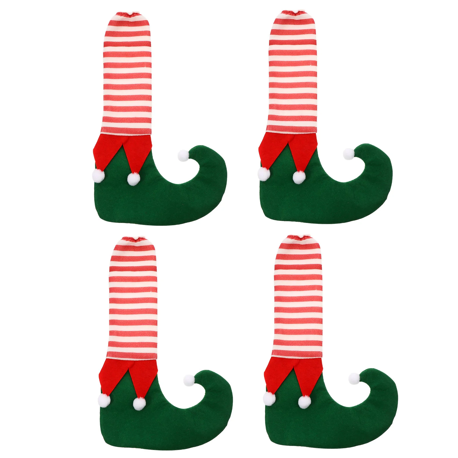 Christmas Mats for Table and Chair Legs Feet Sleeves Protectors Foot Covers Desk Strap