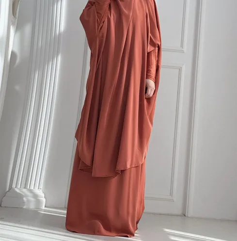 

Комплект для молитвы на Ид для женщин: мусульманский костюм из двух предметов, кафтан, хиджаб, топы+юбки, кимоно, химар, комплект из 2 предметов, джильбаб, исламская одежда из 2 частей