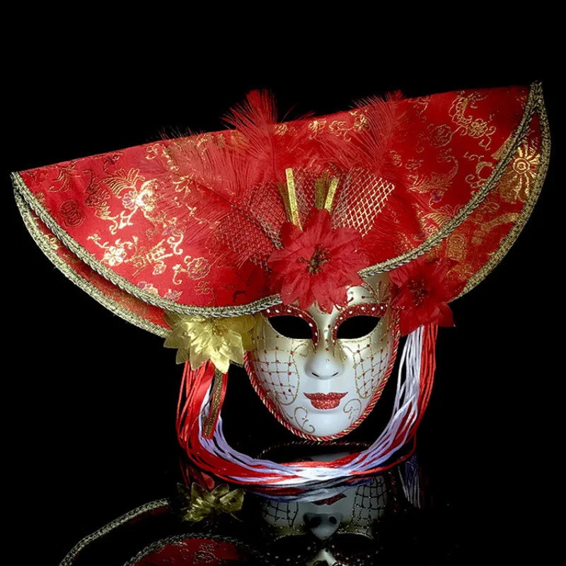 Classic Masquerade Cosplay Carnival Party puntelli decorativi per spettacoli maschera veneziana