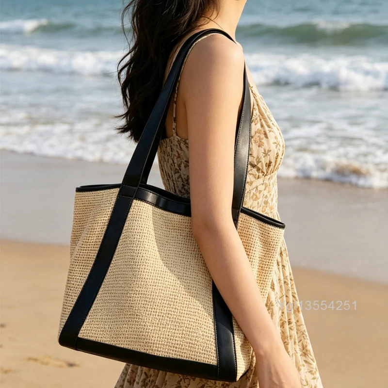 bolsos-de-playa-de-malla-estilo-bohemio-para-mujer-bolsos-de-lujo-de-disenador-nuevos-modelos-2026-en-piel-de-vacuno-con-bolsillo-interior-gran-capacidad-bolso-de-hombro-bajo-el-brazo-alta calidad envio gratis llega el