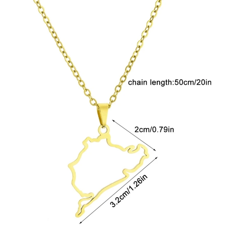 Stylish Automobile Shaped Necklace Adjustable Length Clavicle Chain Pendant Choker Stainless Steel Ornament