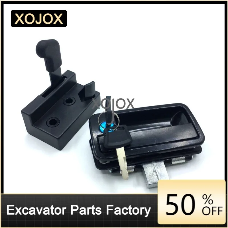 

XOJOX Excavator accessories sunward SWE 50 60 70 Door Lock Assembly Cab Door Lock Assembly Outer Handle