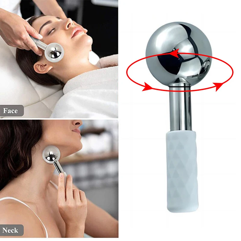 Ice Globes Cooling Roller Ball For Face Eyes Body Face Cooling Skin Care Massage for Puffiness Skin Care Device Facial Globes