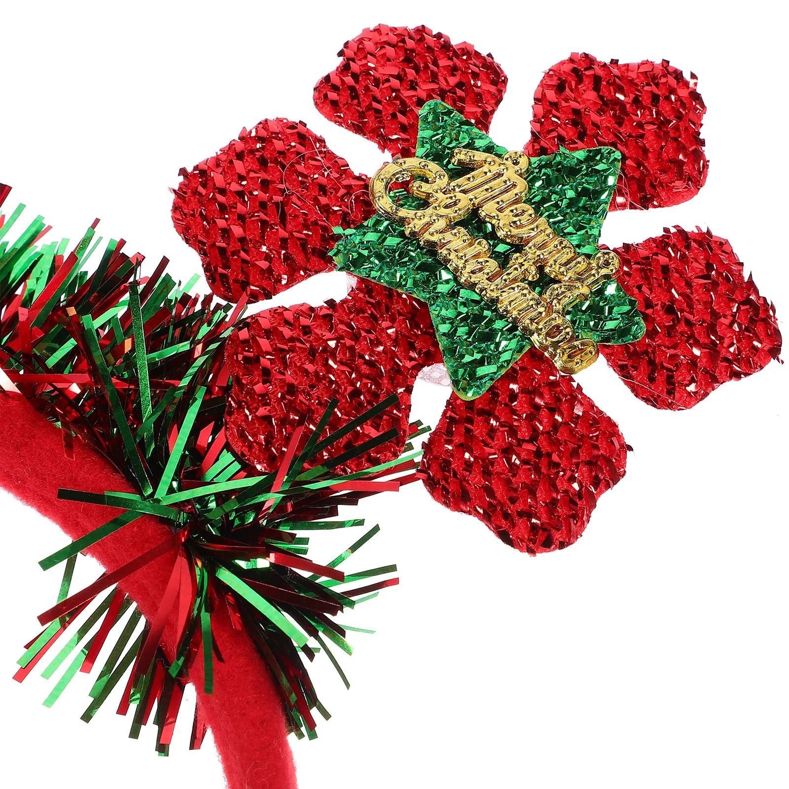 

4Pcs Snowflake Hair Hoops Christmas Headdress Lightweight Safe Headbands for Party Fun Hair Hoop Party Headwear