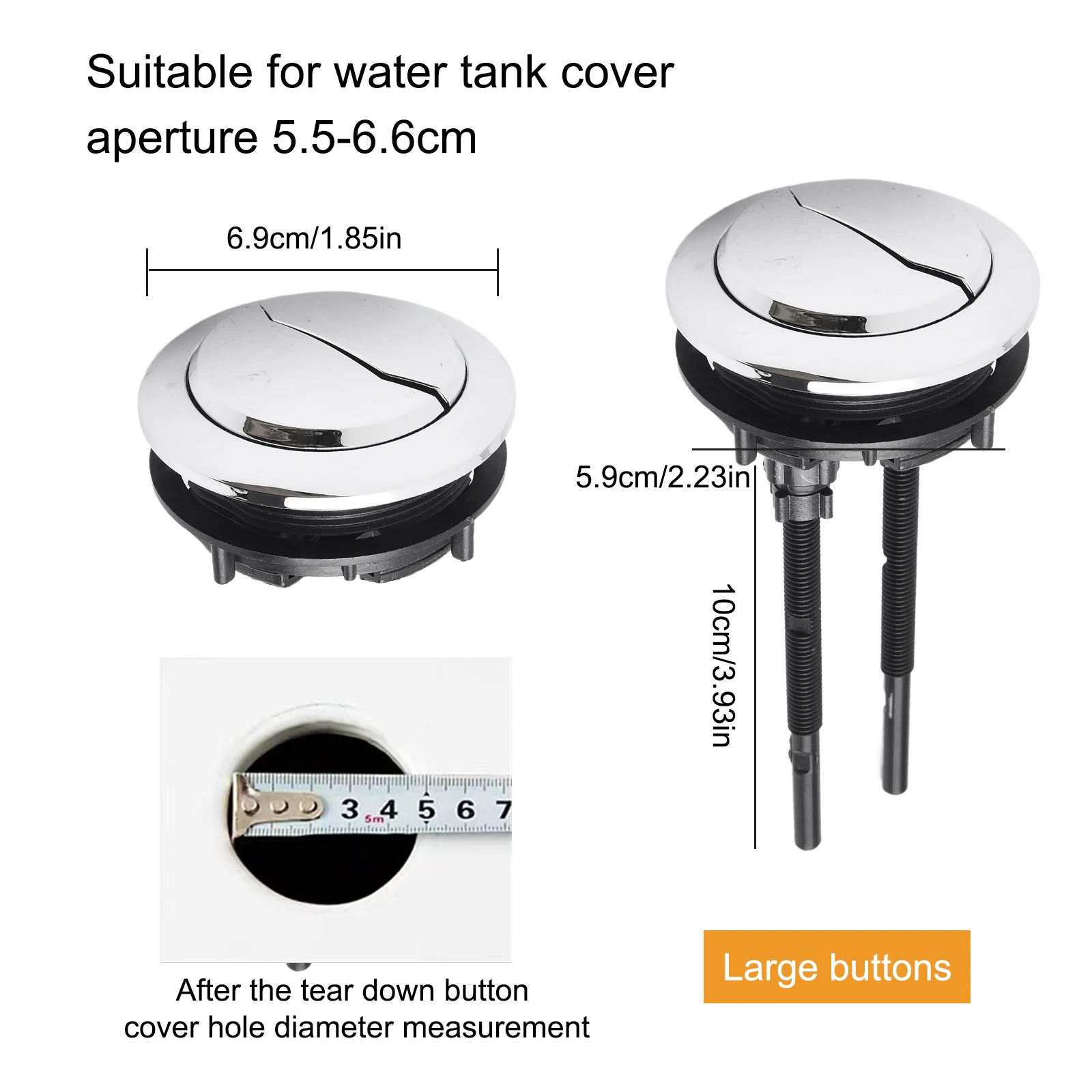 Bathroom Accessories Toilet Bottom Toilet Tank Flush Valve Water Saving Round Dual Flush Toilet Cistern Bottom