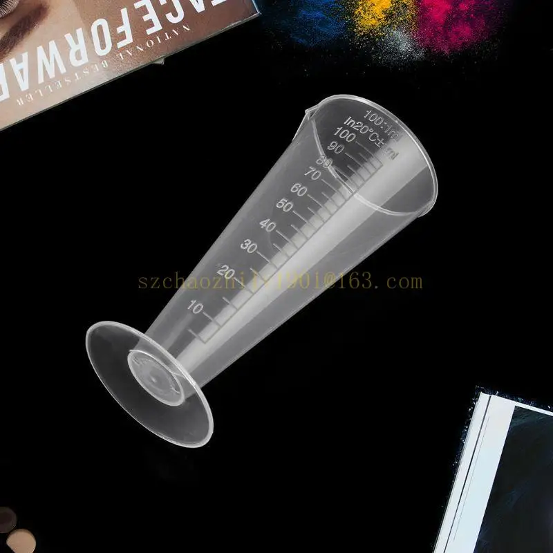 62ka para triángulo Graduado plástico Medición copa mezcla transparente para cocina laboratorio