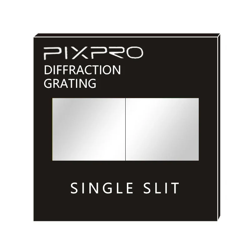 1 Buah 50*50*2mm Lensa Grating Difraksi Holografik Cermin Transmisi Cermin Celah Tunggal Cermin Celah Ganda untuk Demonstrasi Pengajaran