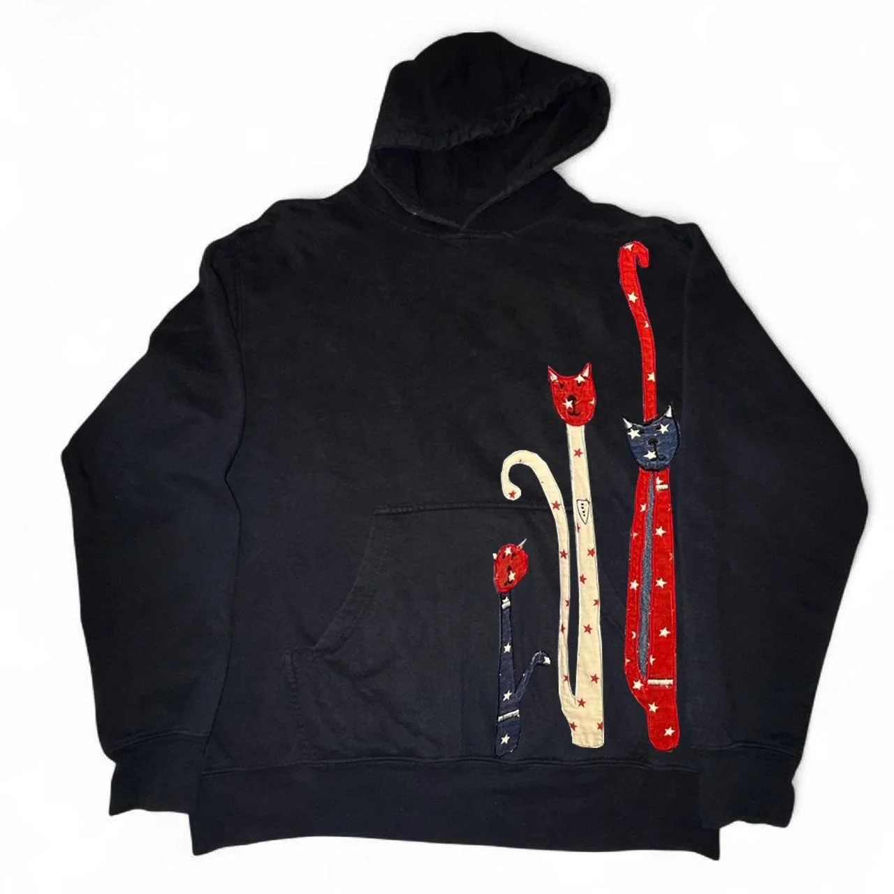 

Heavyweight 450G Cotton American Retro Print Hoodie ex Comfortable Long Sve Sweatirt Warm Casual Faion Streetwear