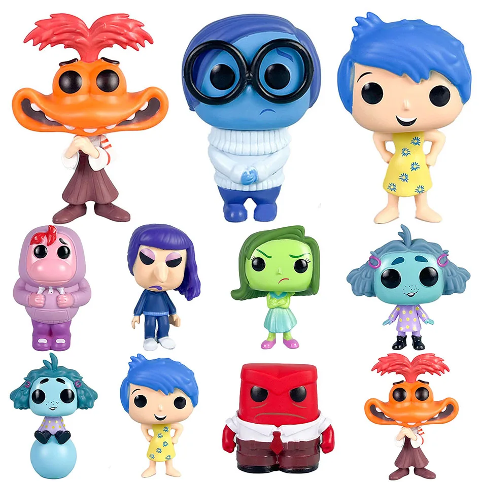 2024 Inside Out POP Cute Vinyl 10cm Figure Model Toy Gifts Figure Statue Model Doll Collection Ornament Room Decoration Toy Gift