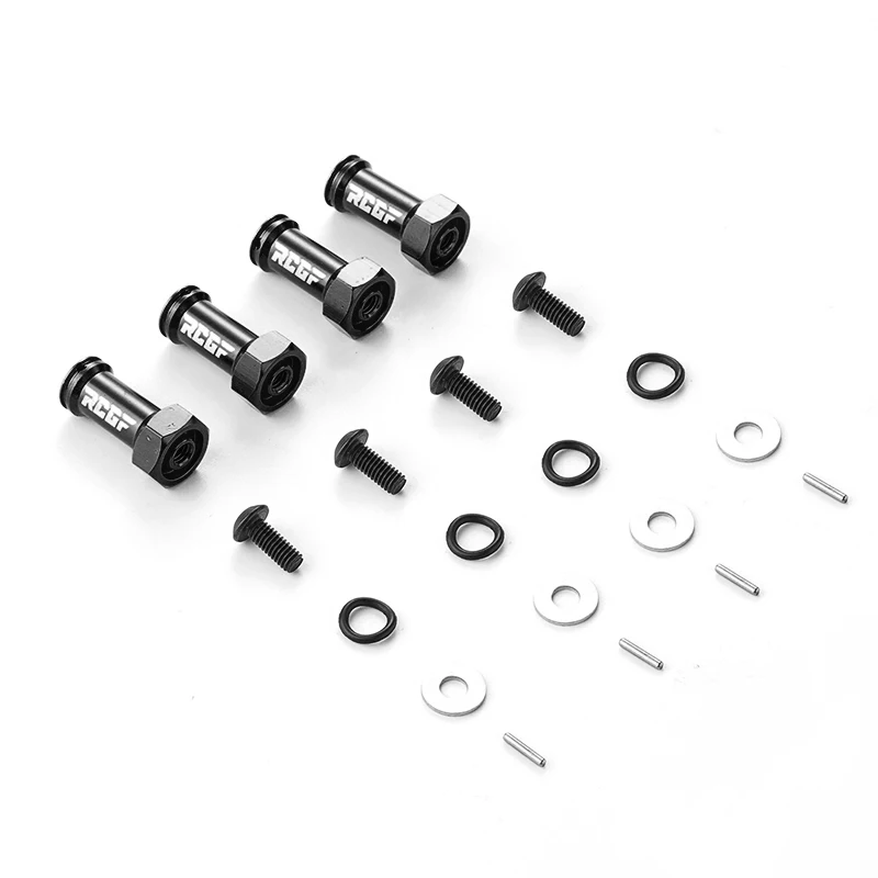 

RCGOFOLLOW Aluminum Alloy 15MM Wheel Hex Adapter Set Extension Combiner Coupler for Traxxas 1/16 Slash RC Car Parts