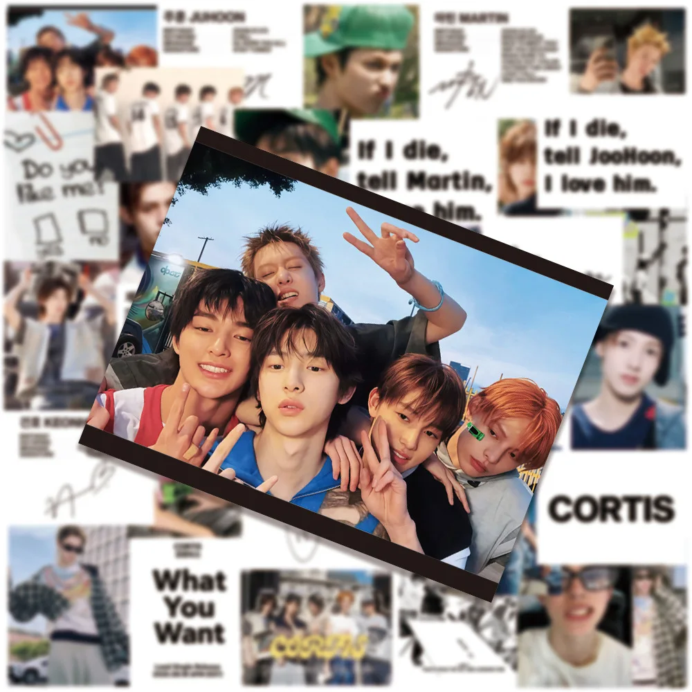ملصقات ألبوم Kpop Idol CORTIS Debut ملصقات مقاومة للماء مجموعة هدايا المشجعين Martin James Juhoon Seonghyeon Keonho #2
