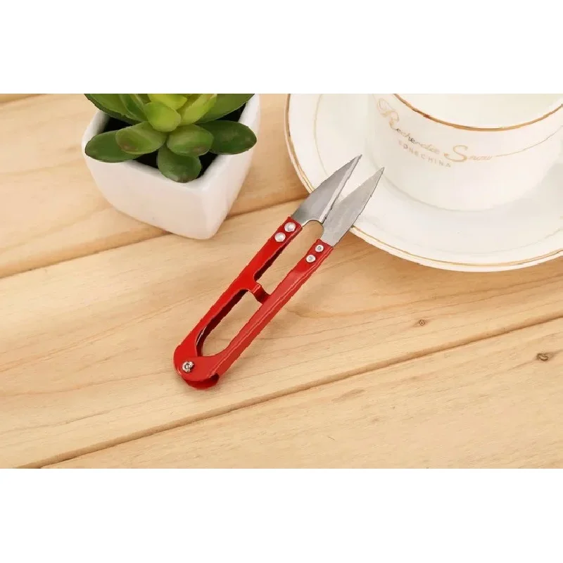 1Pcs Shears Cutting Sewing Scissors Shears Cross Stitch Scissors Embroidery Scissor U Thread Scissors for Fabric DIY