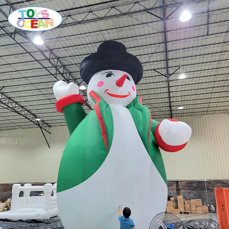 Customized Inflatable Cartoon Large Frosty Snowman Inflatable Model Santa for Christmas Advertising Decoration Inflatable Santa