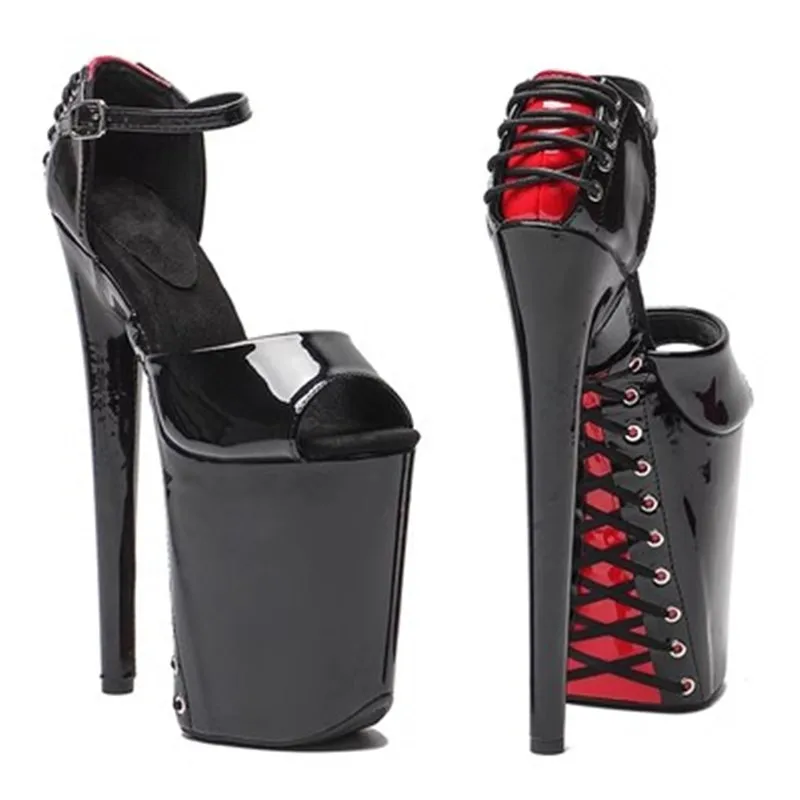 Neue 20 CM/8 zoll PU Oberen Sexy Exotische High Heel Plattform Party Sandalen Pole Dance Schuhe Modell Zeigt sandalen 102