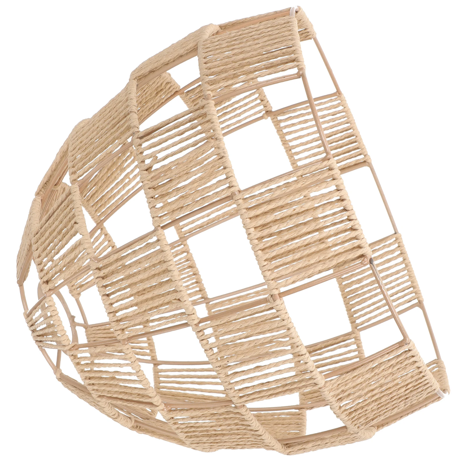

Rattan Lampshade Basketball Style Paper Woven Shade for Chandelier Ceiling Light Cover Small Retro Lamp Shades Indoor Lighting