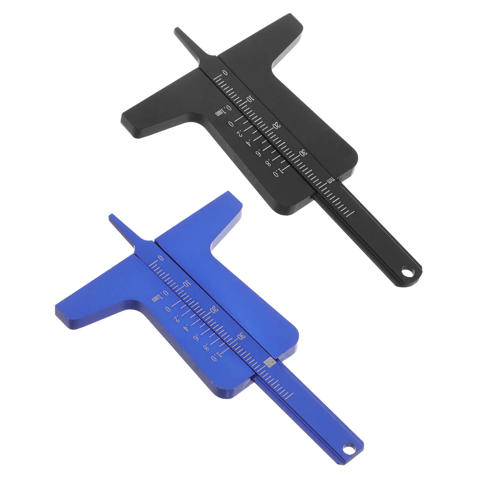 

2Pcs Tire Tread Depth Gauge Inch Mm Compact Portable Precise Measurement Tool for Cars Trucks Vehicle Safety Assurance