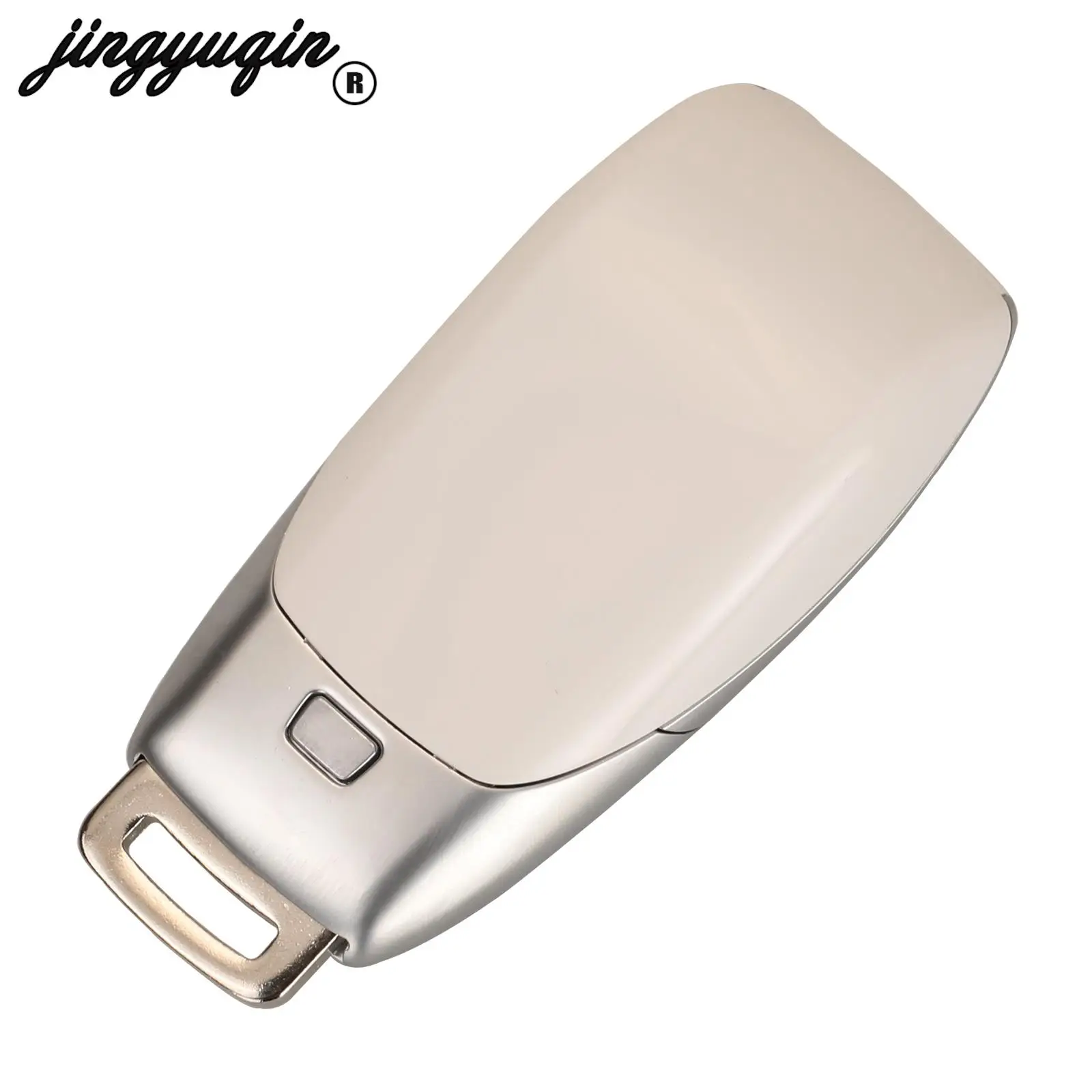 Jingyuqin per Mercedes Benz AMG C200L E300L S320 S350 S350L S450l S500l GLC Remote Car Key Case Shell White Fob 3 pulsanti