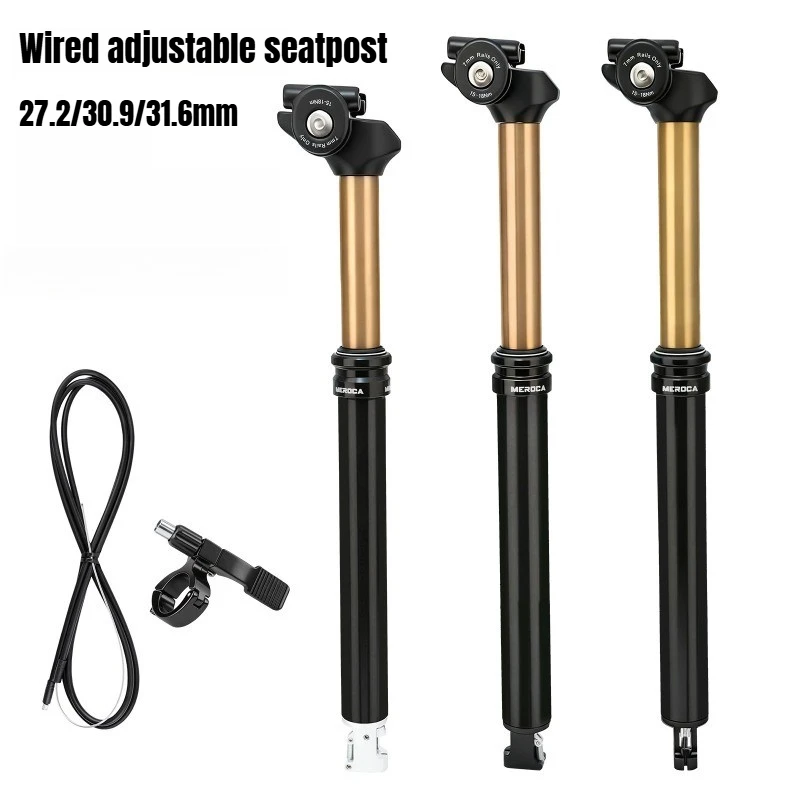 

Велосипедный регулируемый подседельный штырь (дรอупер) 27.2/30.9/31.6 мм, ход 405 мм, гидравлическая ручная регулировка высоты, для MTB и шоссейных велосипедов