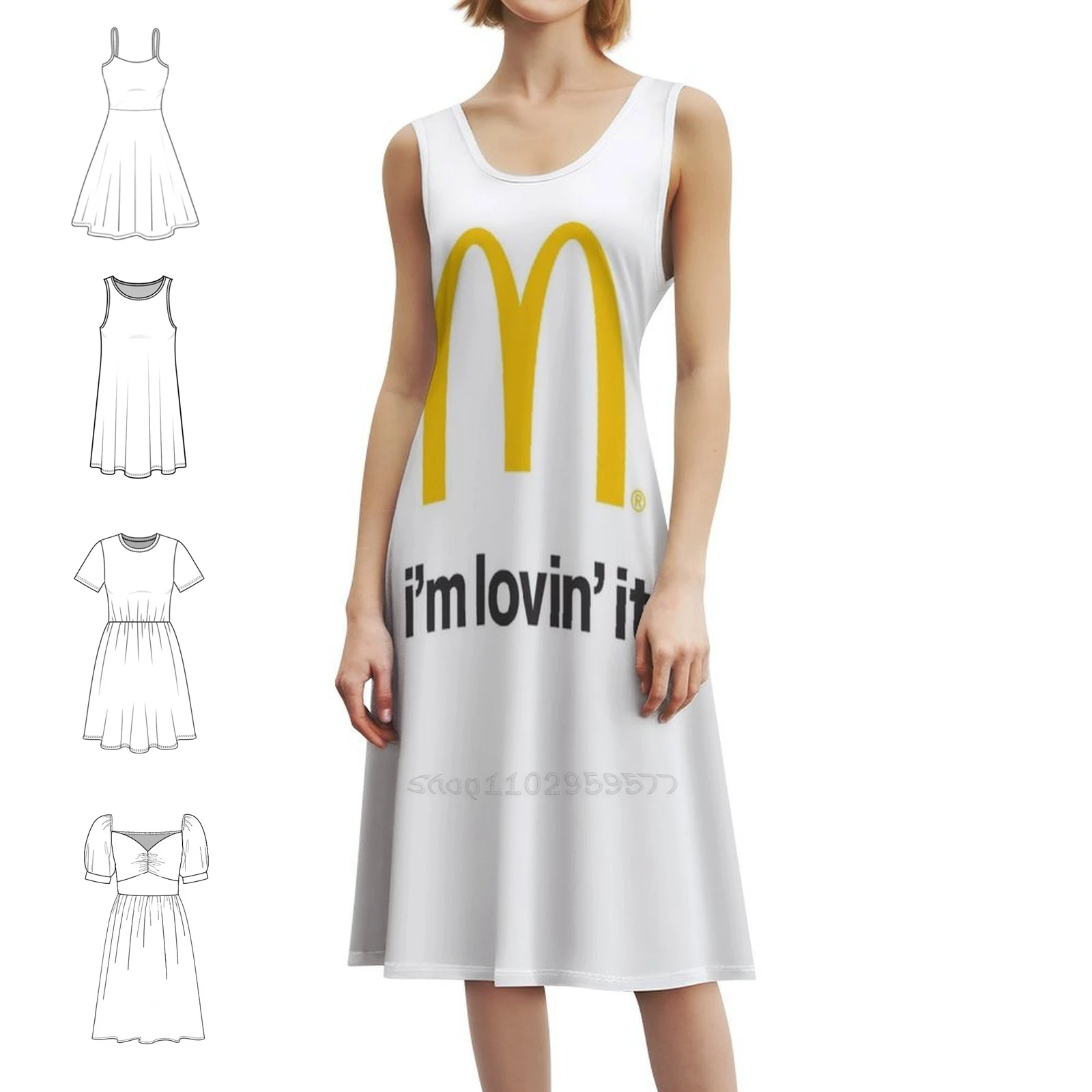 

Im Lovin It Корейское стильное платье для женщин Элегантное повседневное платье для вечеринки или повседневной носки Im Lovin It Im Loving It Im