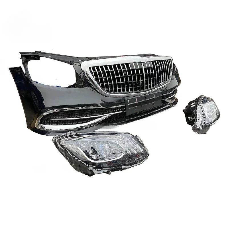 

Для Mercedes-Benz S-класса W222: Оригинальный б/у бампер для кузовного комплекта Maybach 2018-2020 годов, решетка радиатора