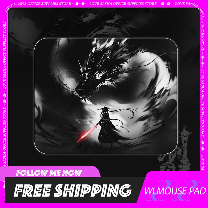 Original Wlmouse Sword X Mousepad X-Soft Smooth Hand-Painted Gaming Mousepad 4mm Non-Slip Gamer Mouse Pad Customiz CSGO APEX FPS