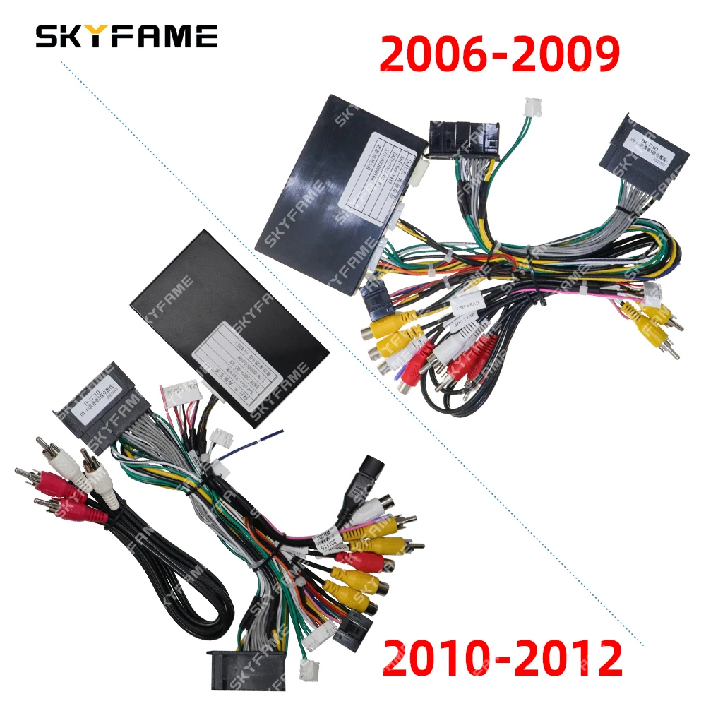 

SKYFAME Car 16pin Wiring Harness Adapter Canbus Box Decoder Android Radio Power Cable For Benz S Class W221
