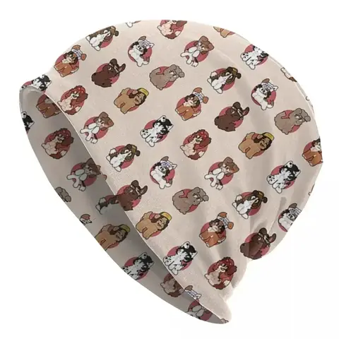 Stranger Dogs Skullies Beanies 모자, 따뜻한 가을 겨울 야외 모자, 남성 여성 성인용 니트 보넷 모자