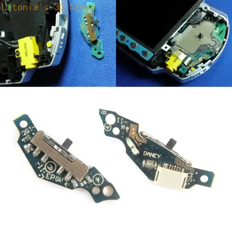 Power On Off Board Schalter Einheit PCB Ersetzen Kompatibel für 2004 2001 2008 Serie Tragbare Videospiele Ersatz X3UB – Detail 2