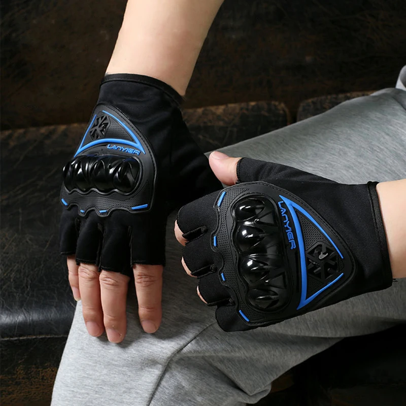 Motorcycle Wear Breathable Non-slip Gloves Riding Gloves Half Finger Gloves Fitness Training Riding Gloves Open Finger