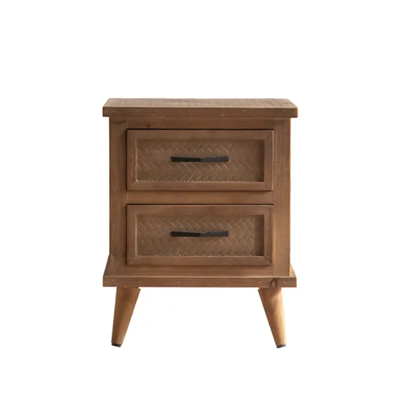 Retro Solid Wood Bedside Table Wabi Style Wall Mounted Side Cabinet Small Storage Locker for Bedroom Apartment Home Decor