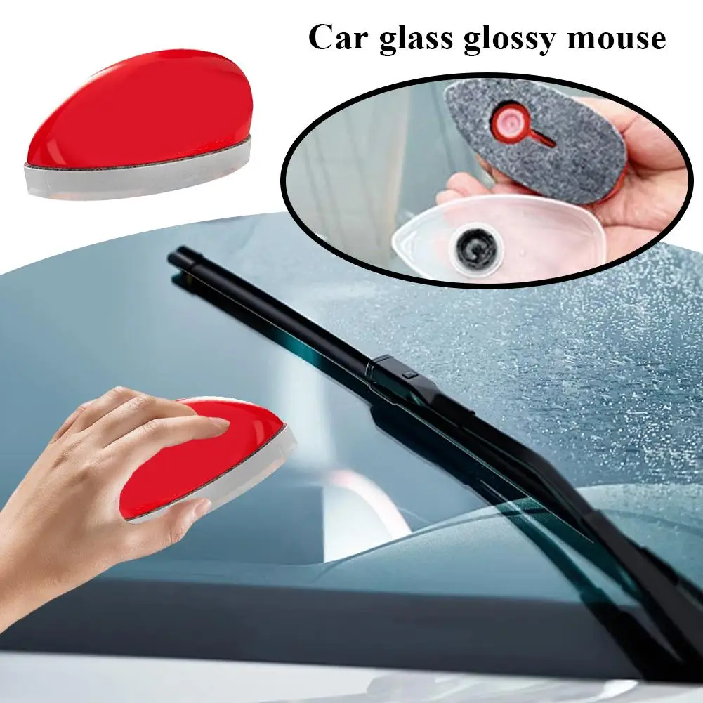 Car Glass Glossy Mouse potente detergente per parabrezza per auto rimozione della pellicola dell'olio detergente per vetri per vetri dell'auto rimuove lo sporco spazzola per la pulizia dell'auto