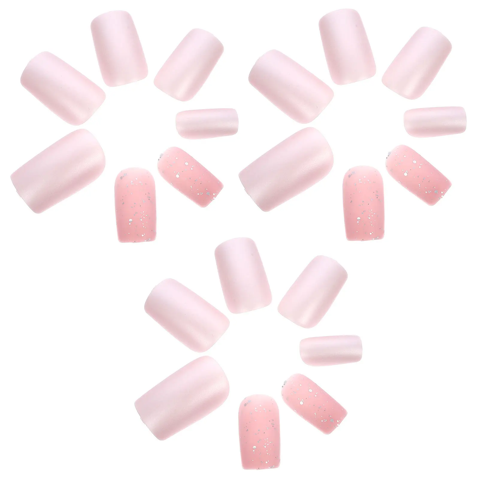 

24Pcs Press on Nails Matte Fake Nails for Women Easy Apply French Nail Art Party Manicure False Nail Manicure Supplies