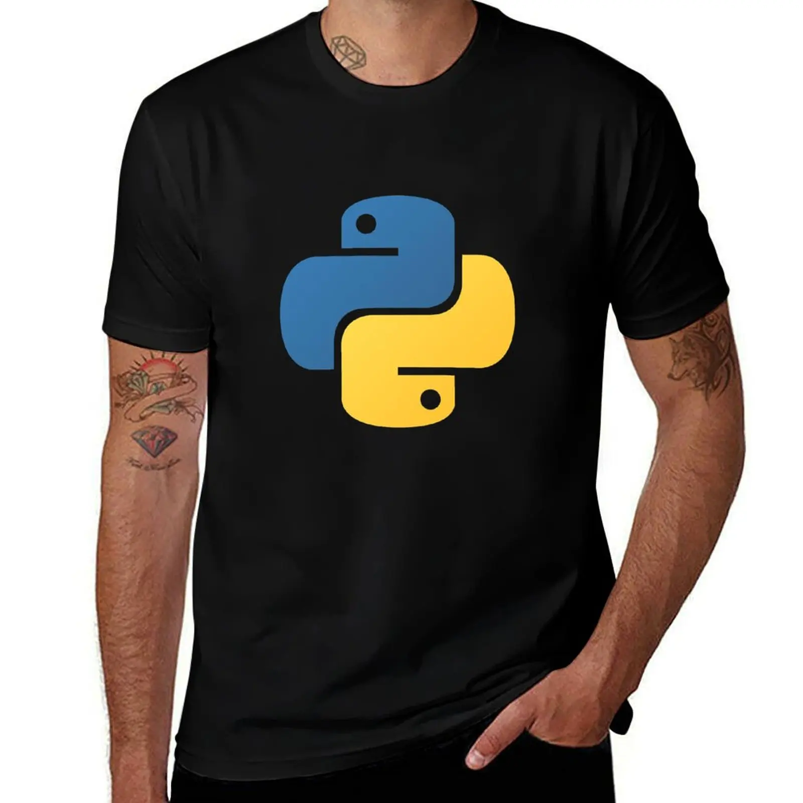 

Python Logo Merchandise T-Shirt g man t shirts for men t shirt man luxury funny t shirts cotton T-shirt