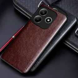 Luxury Leather Case for Xiaomi Redmi Note 14 Pro Plus 5g 4g Funda Business Solid Color Soft Tup&hard Pc Phone Cover Capa