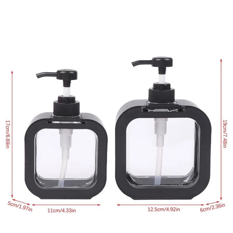 300/500ml Portable Travel Soap Dispenser: Empty Pump for Shampoo, Dish Soap, Shower Gel, Laundry Detergent – Packaging & Storage