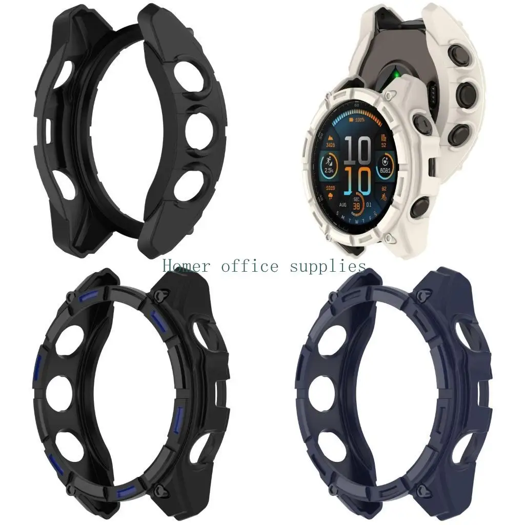 

K43B Пластиковый защитный чехол для часов 3, защищает края часов, улучшает внешний вид без защитной пленки для экрана