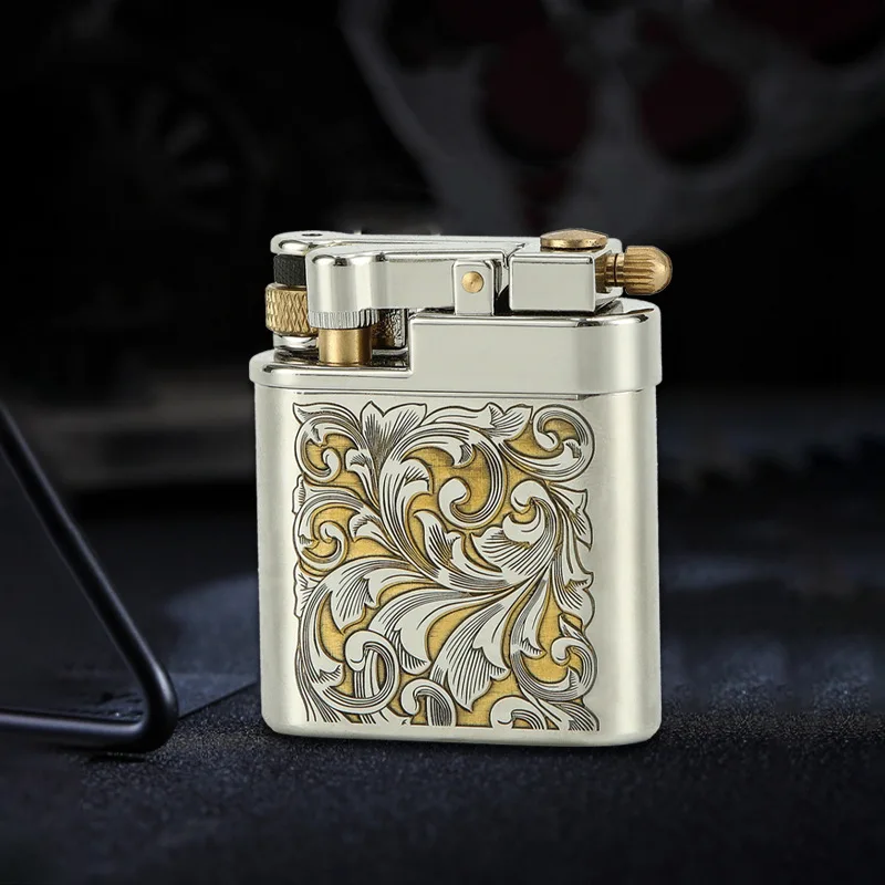 Chief Creative Retro Metal Grinding Wheel Lighter Windproof Kerosene Lighter Cigarette Lighters Gift Gadgets for Men - Image 4